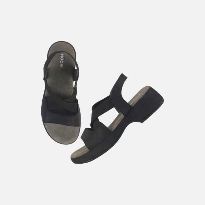 Mochi Women Black Casual Sandals (SKU: 33-1237-11-36)