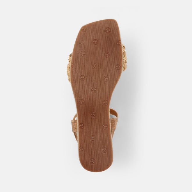 Mochi Women Beige Casual Sandals (SKU: 33-1255-20-36)