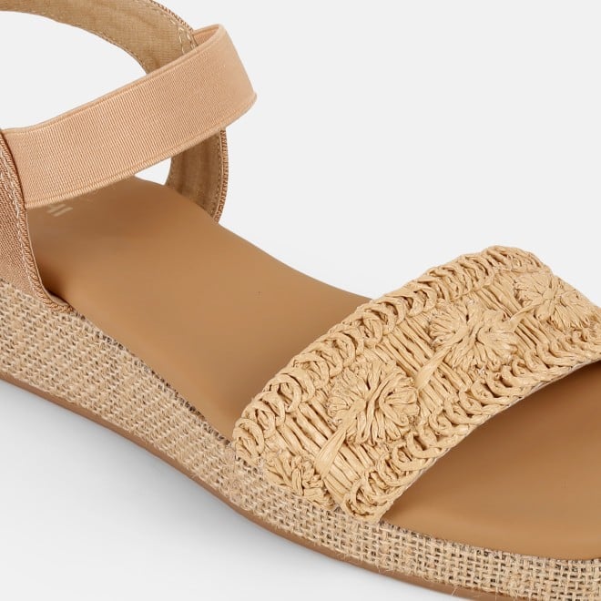 Mochi Women Beige Casual Sandals (SKU: 33-1255-20-36)
