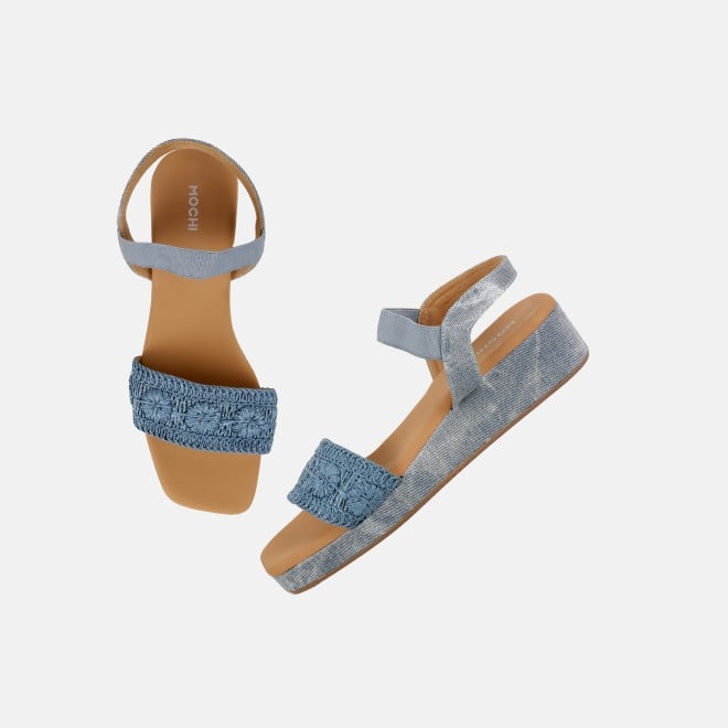 Mochi Women Blue Casual Sandals (SKU: 33-1255-45-36)
