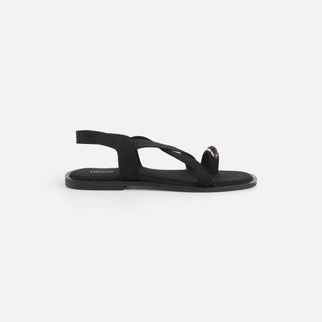 Mochi Women Black Casual Sandals (SKU: 33-1256-11-36)