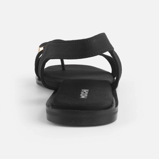 Mochi Women Black Casual Sandals (SKU: 33-1256-11-36)