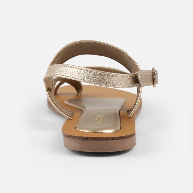 Mochi Women Gold Casual Sandals (SKU: 33-1260-15-36)