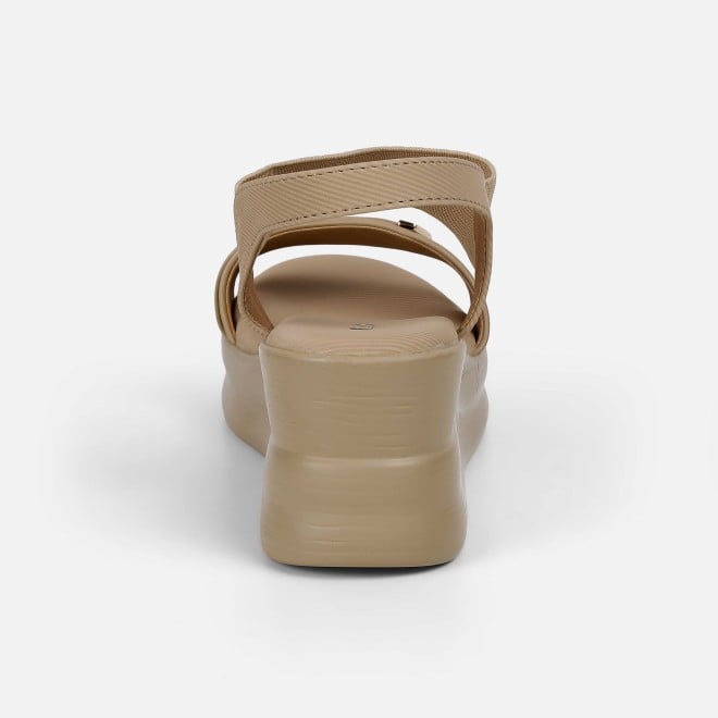 Mochi Women Tan Casual Sandals (SKU: 33-1285-23-36)