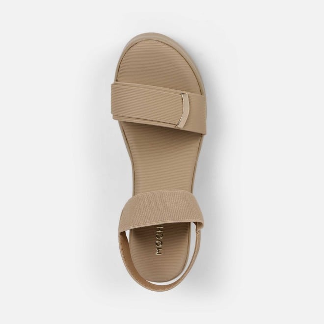 Mochi Women Tan Casual Sandals (SKU: 33-1285-23-36)