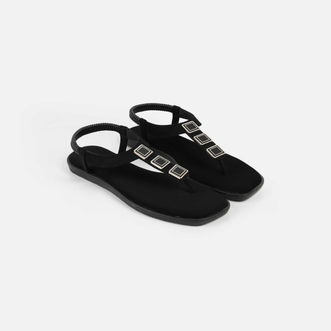 Mochi Women Black Casual Sandals (SKU: 33-1286-11-36)