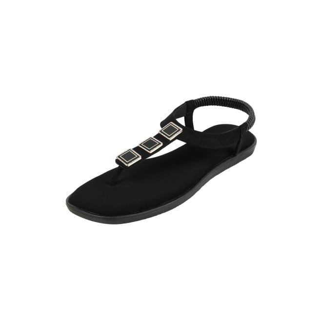 Mochi Women Black Casual Sandals (SKU: 33-1286-11-36)