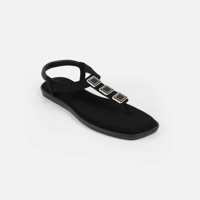 Mochi Women Black Casual Sandals (SKU: 33-1286-11-36)