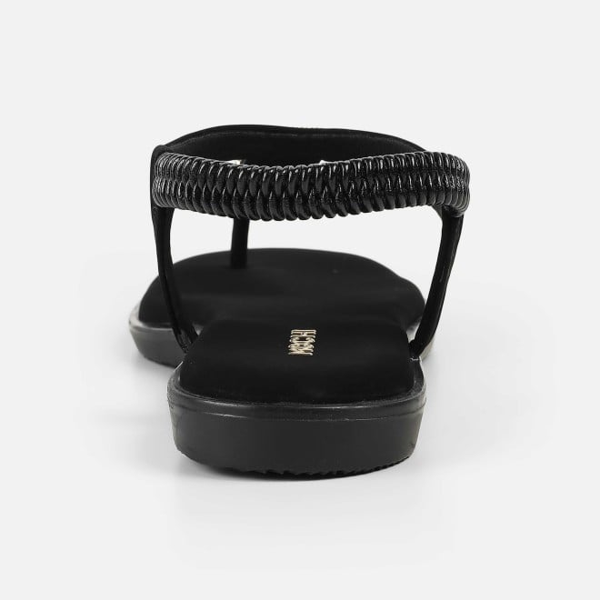 Mochi Women Black Casual Sandals (SKU: 33-1286-11-36)