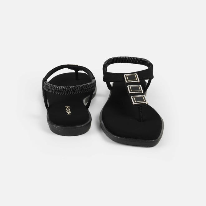 Mochi Women Black Casual Sandals (SKU: 33-1286-11-36)