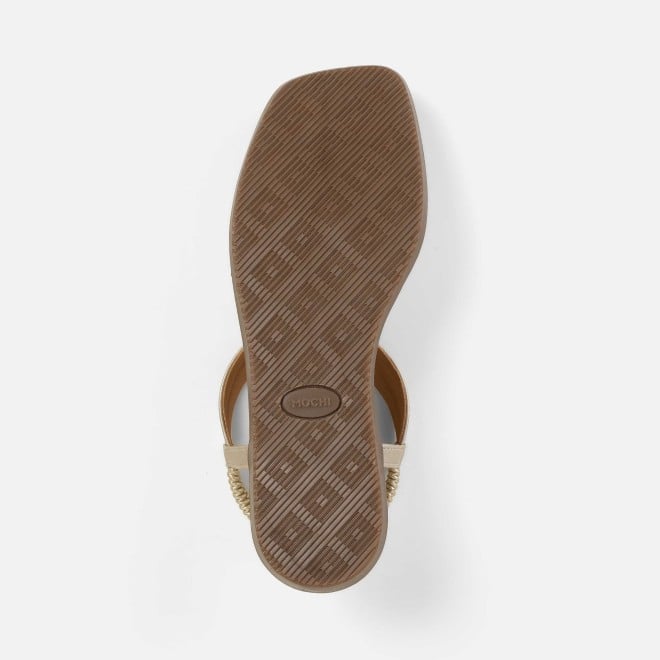 Mochi Women Beige Casual Sandals (SKU: 33-1286-20-36)