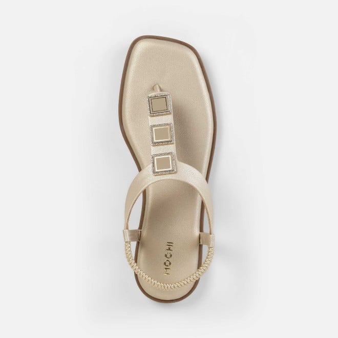 Mochi Women Beige Casual Sandals (SKU: 33-1286-20-36)