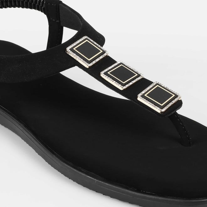 Mochi Women Black Casual Sandals (SKU: 33-1286-11-36)