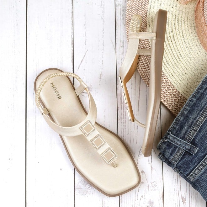 Mochi Women Beige Casual Sandals (SKU: 33-1286L-20-42)