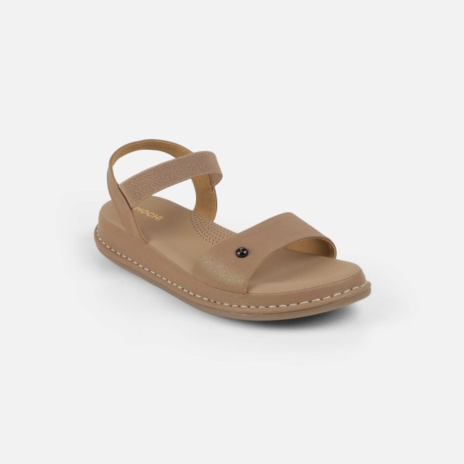 Mochi Women Beige Casual Sandals (SKU: 33-1291-20-36)
