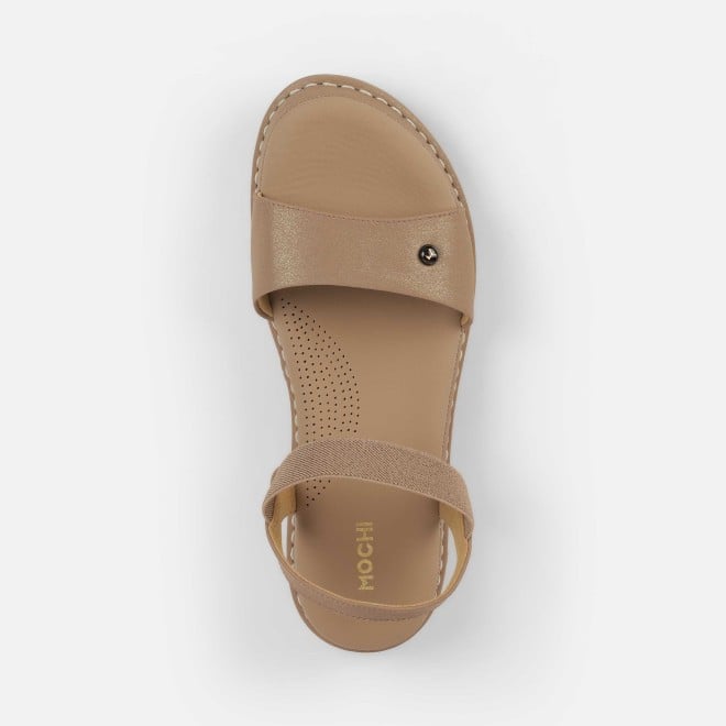 Mochi Women Beige Casual Sandals (SKU: 33-1291-20-36)
