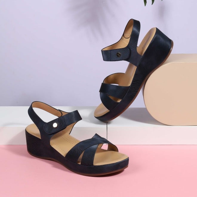 Mochi Women Blue-navy Casual Comfort