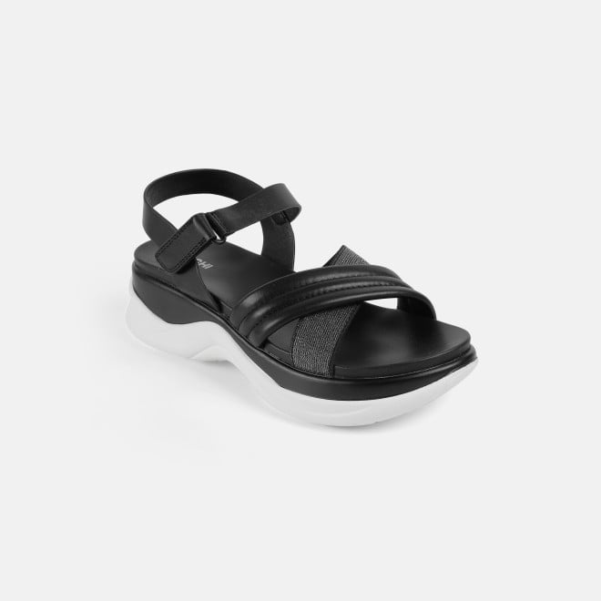 Mochi Women Black Casual Sandals (SKU: 33-1295-11-36)