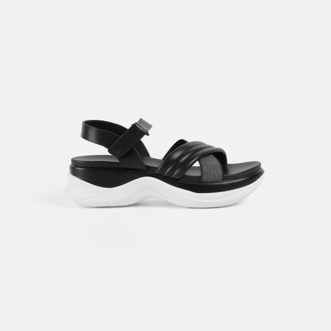Mochi Women Black Casual Sandals (SKU: 33-1295-11-36)