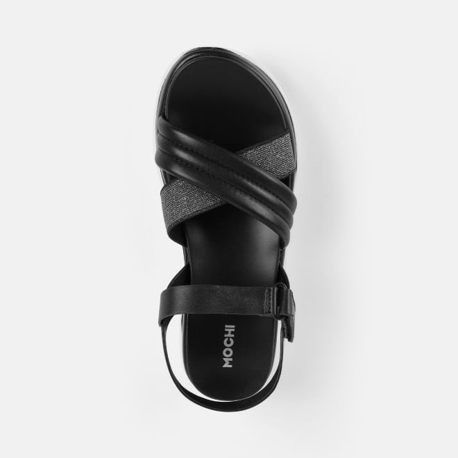 Mochi Women Black Casual Sandals (SKU: 33-1295-11-36)