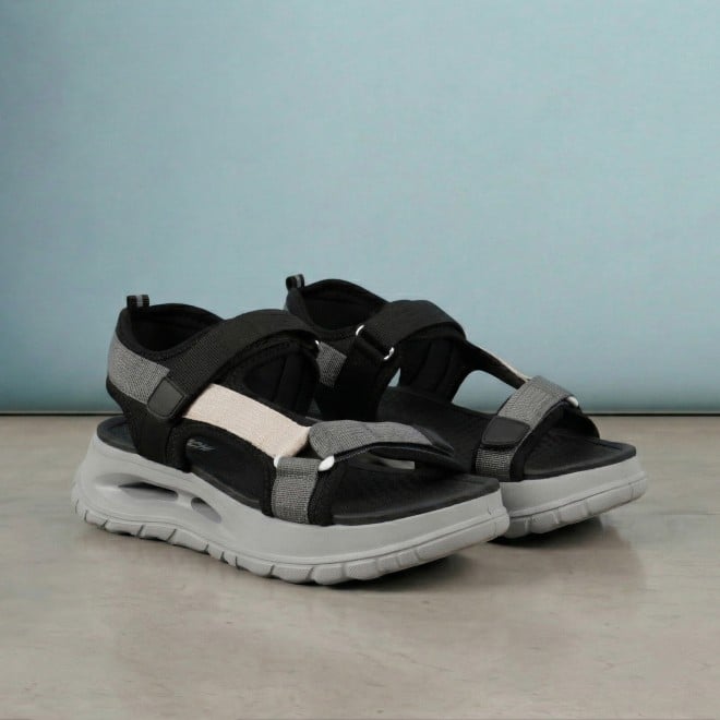 Mochi Women Black Casual Sandals