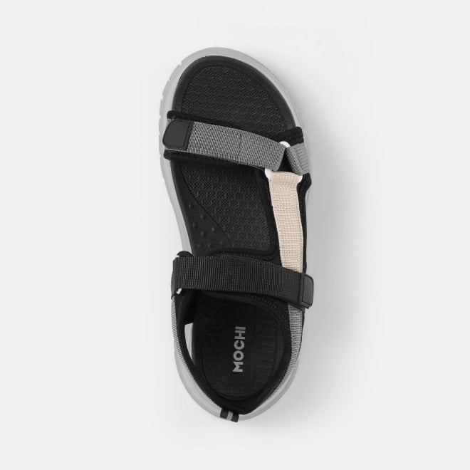 Mochi Women Black Casual Sandals (SKU: 33-1306-11-36)