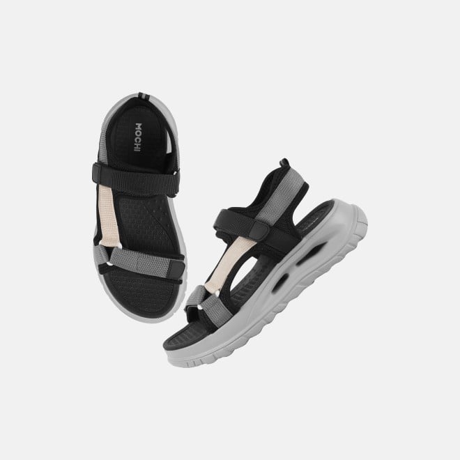 Mochi Women Black Casual Sandals (SKU: 33-1306-11-36)