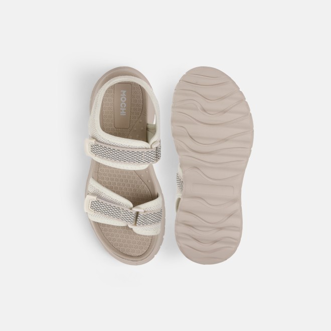 Mochi Women Beige-red Casual Sandals (SKU: 33-1307-89-36)