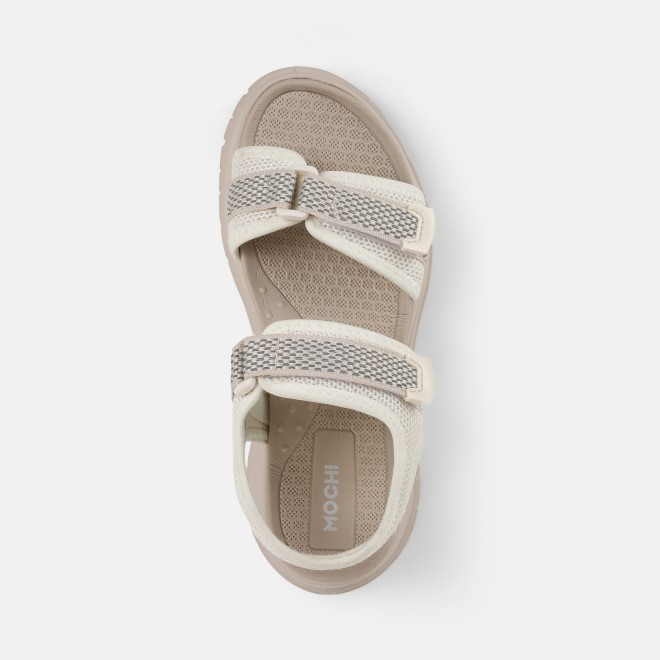 Mochi Women Beige-red Casual Sandals (SKU: 33-1307-89-36)