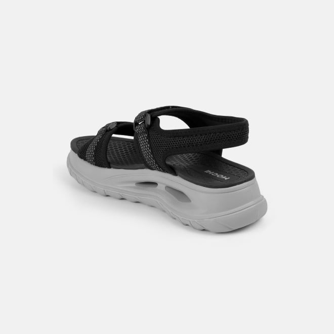 Mochi Women Black Casual Sandals (SKU: 33-1307-11-36)
