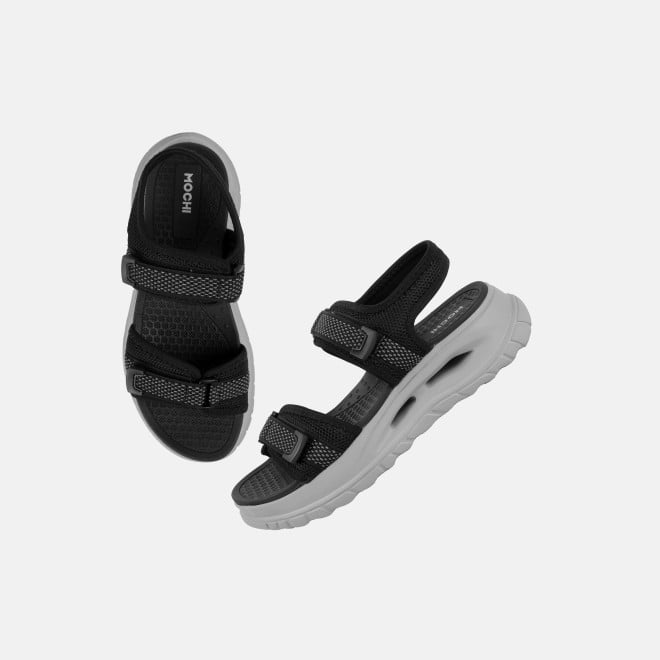 Mochi Women Black Casual Sandals (SKU: 33-1307-11-36)