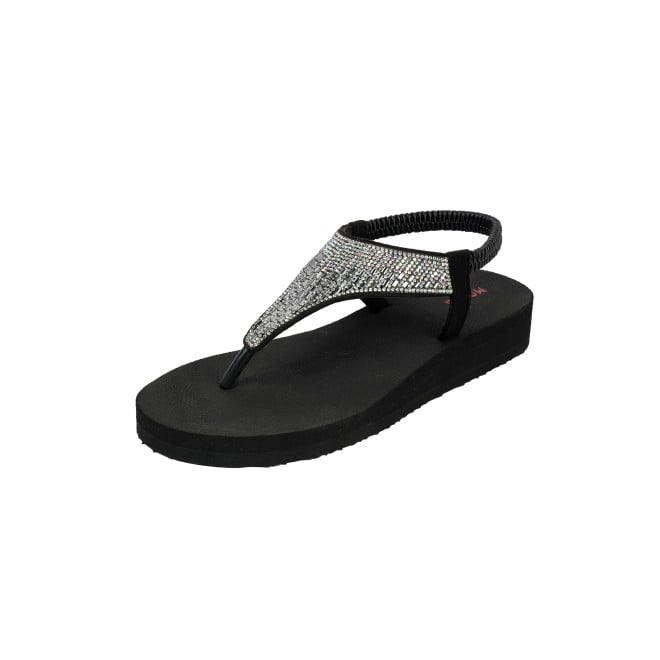 Mochi Women Black Casual Sandals (SKU: 33-1310-11-38)
