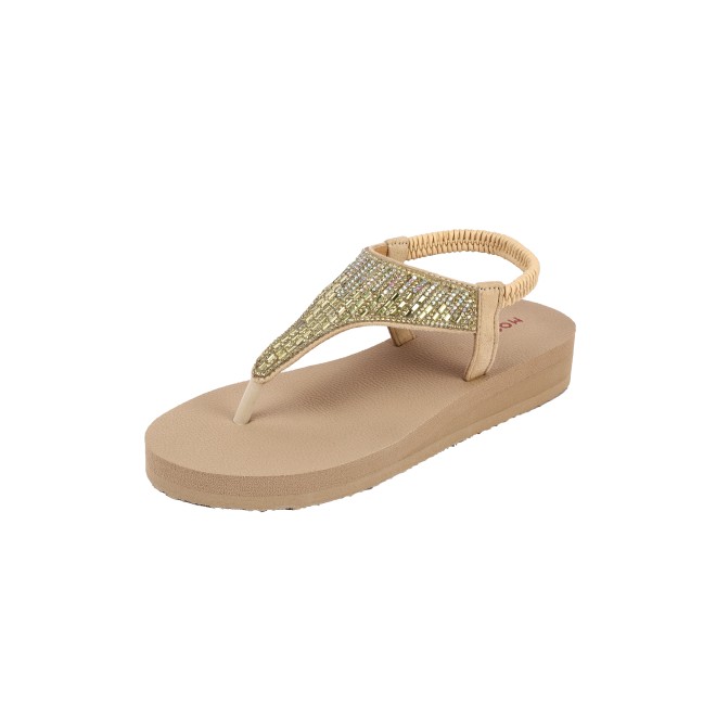 Mochi Women Beige Casual Sandals (SKU: 33-1310-20-40)