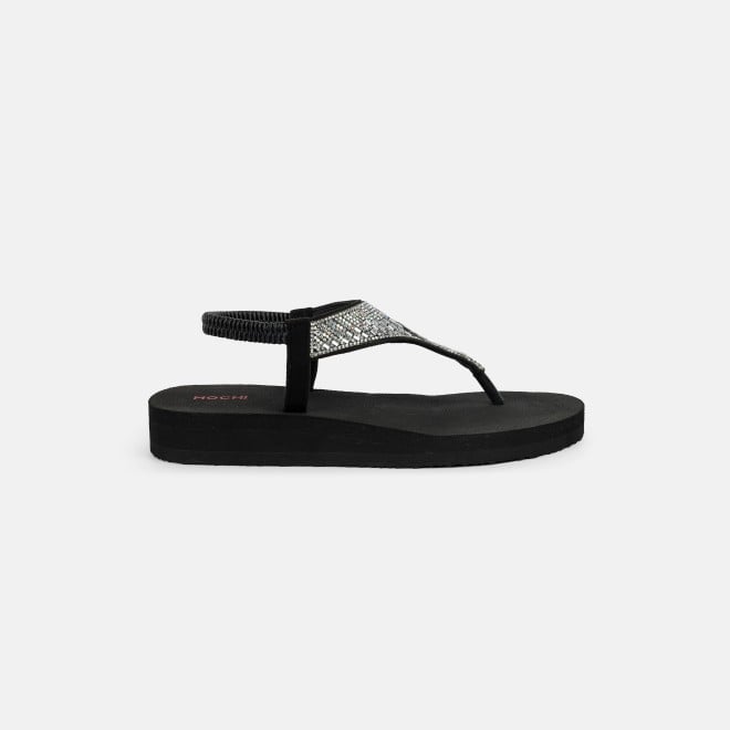 Mochi Women Black Casual Sandals (SKU: 33-1310-11-38)