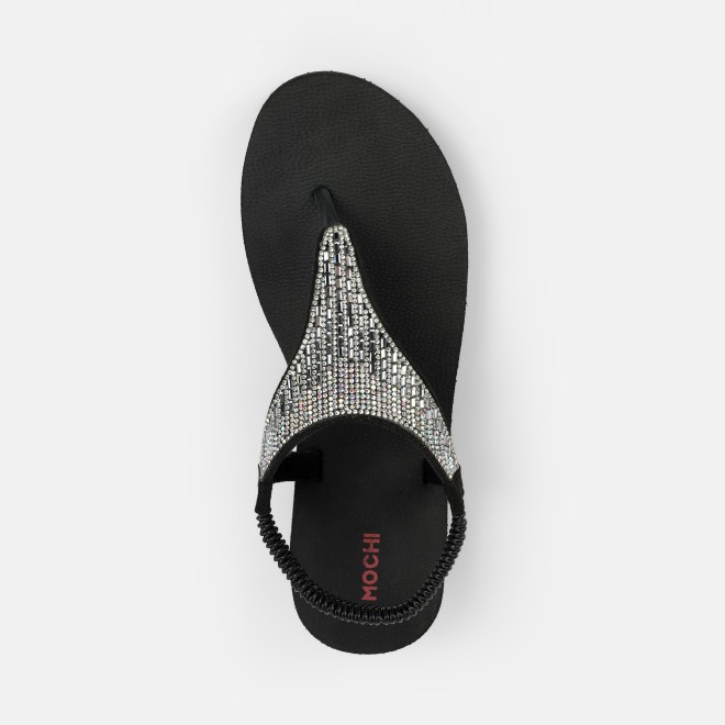 Mochi Women Black Casual Sandals (SKU: 33-1310-11-38)