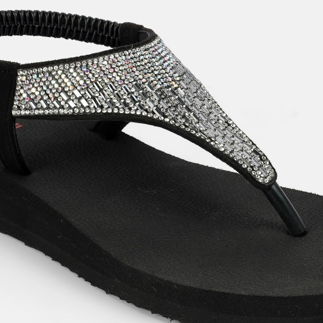 Mochi Women Black Casual Sandals (SKU: 33-1310-11-38)