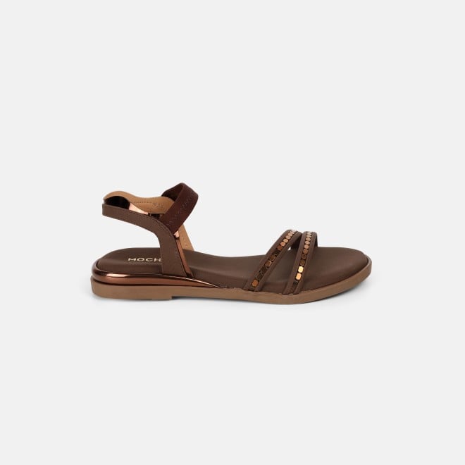 Mochi Women Brown Casual Sandals (SKU: 33-1329l-12-42)