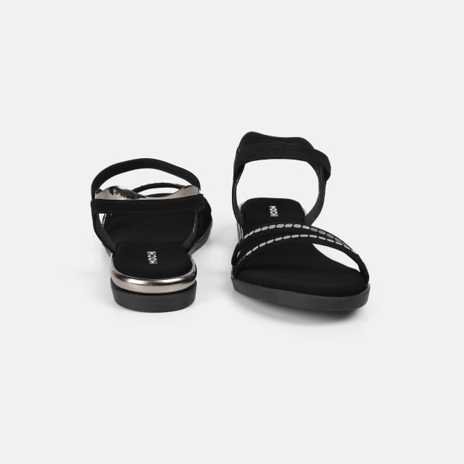 Mochi Women Black Casual Sandals (SKU: 33-1329-11-40)