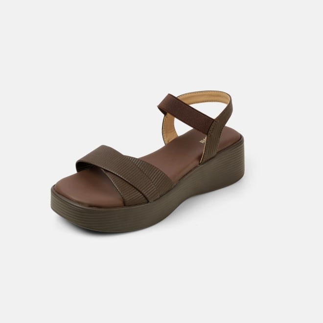 Mochi Women Brown Casual Sandals (SKU: 33-1338-12-36)