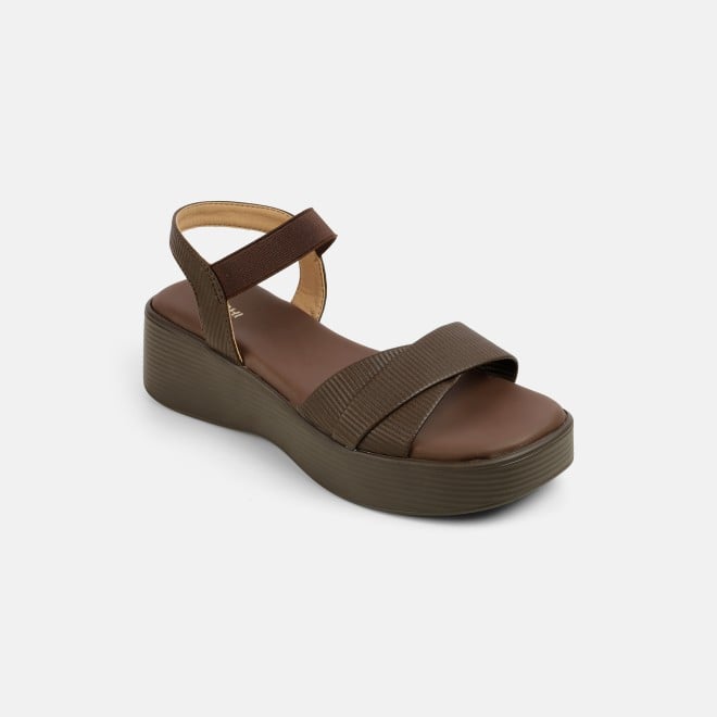 Mochi Women Brown Casual Sandals (SKU: 33-1338-12-36)
