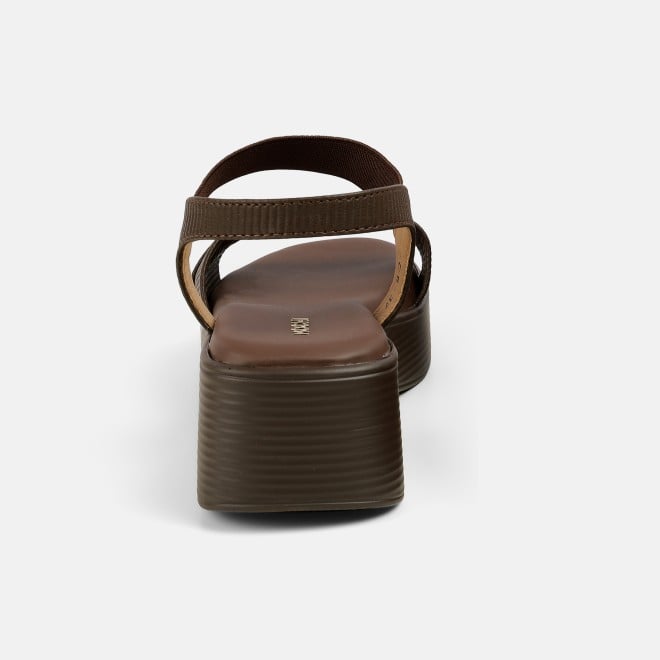 Mochi Women Brown Casual Sandals (SKU: 33-1338-12-36)