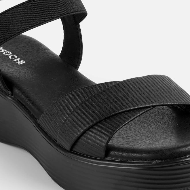 Mochi Women Black Casual Sandals (SKU: 33-1338-11-36)