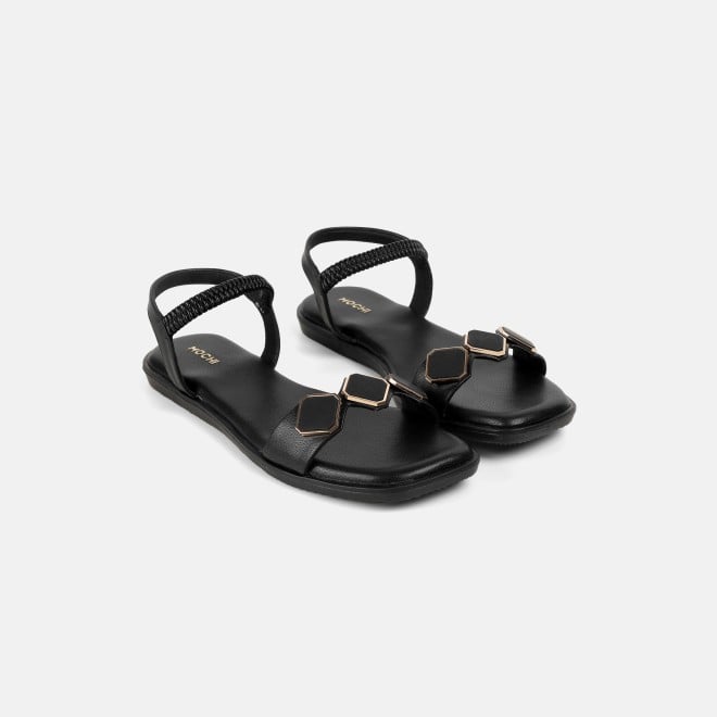 Mochi Women Black Casual Sandals (SKU: 33-1341-11-36)