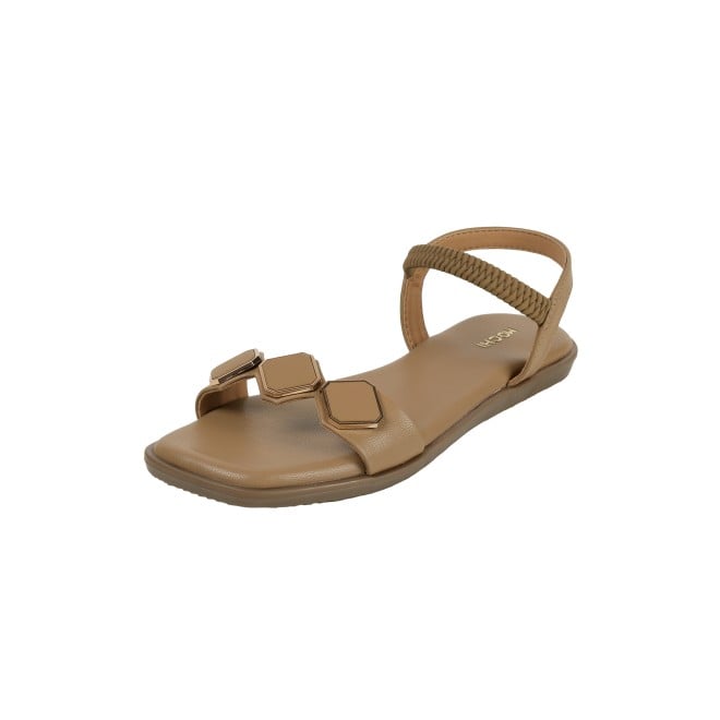 Mochi Women Beige Casual Sandals (SKU: 33-1341-20-36)