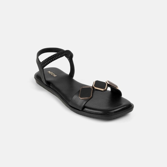 Mochi Women Black Casual Sandals (SKU: 33-1341-11-36)