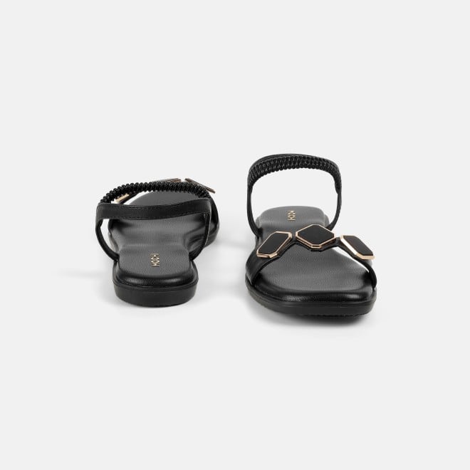 Mochi Women Black Casual Sandals (SKU: 33-1341-11-36)