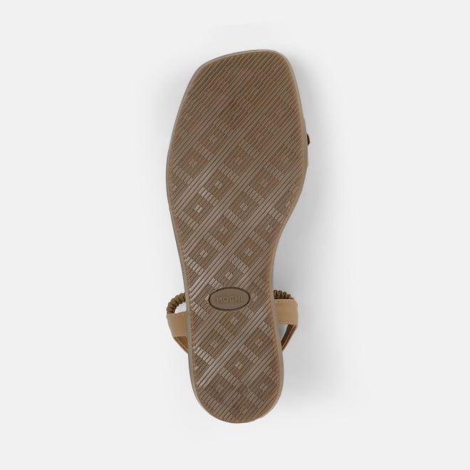 Mochi Women Beige Casual Sandals (SKU: 33-1341-20-36)