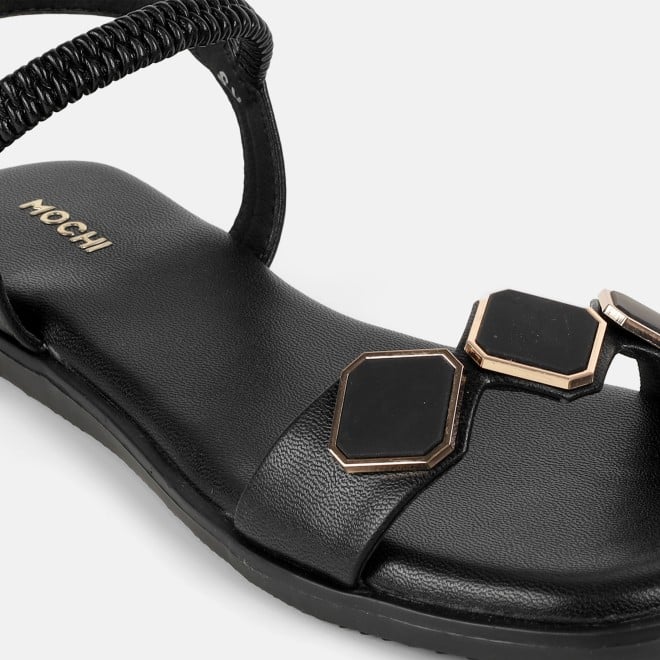 Mochi Women Black Casual Sandals (SKU: 33-1341-11-36)