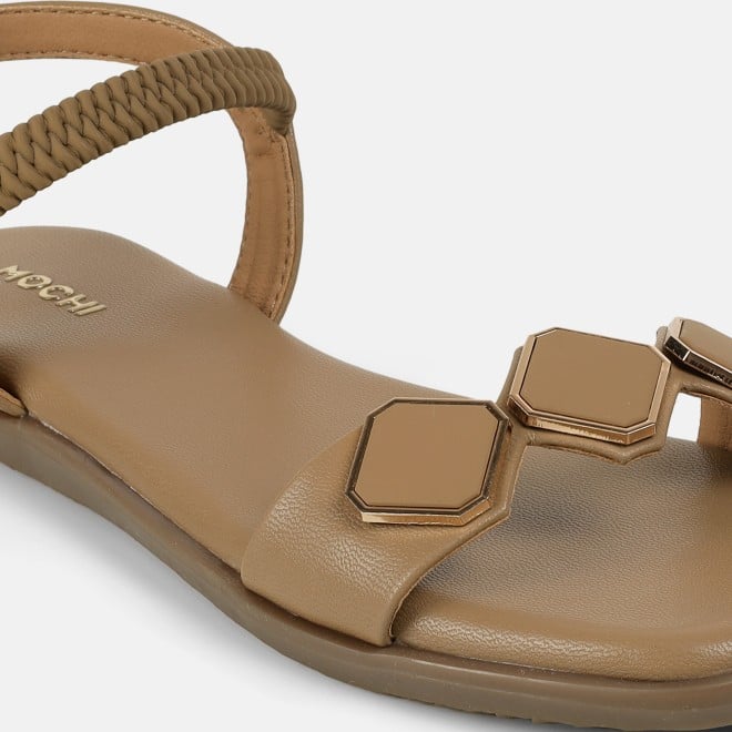 Mochi Women Beige Casual Sandals (SKU: 33-1341-20-36)