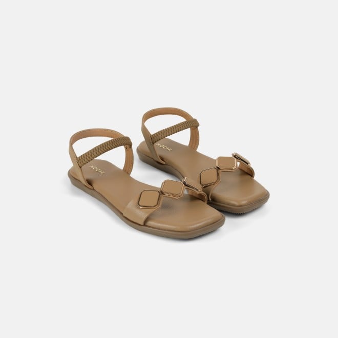 Mochi Women Beige Casual Sandals (SKU: 33-1341L-20-42)